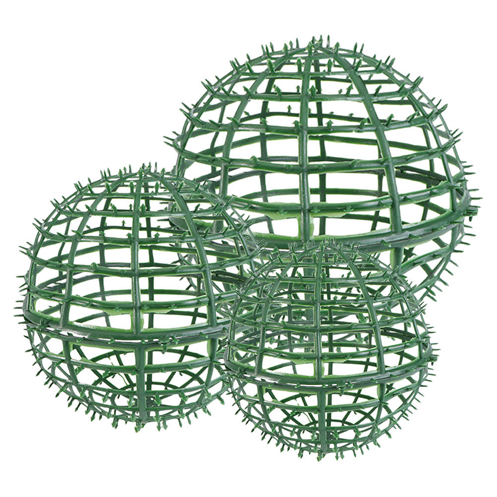 Florist Supp - 3Pcs Topiary Ball Support Cage Elegant
