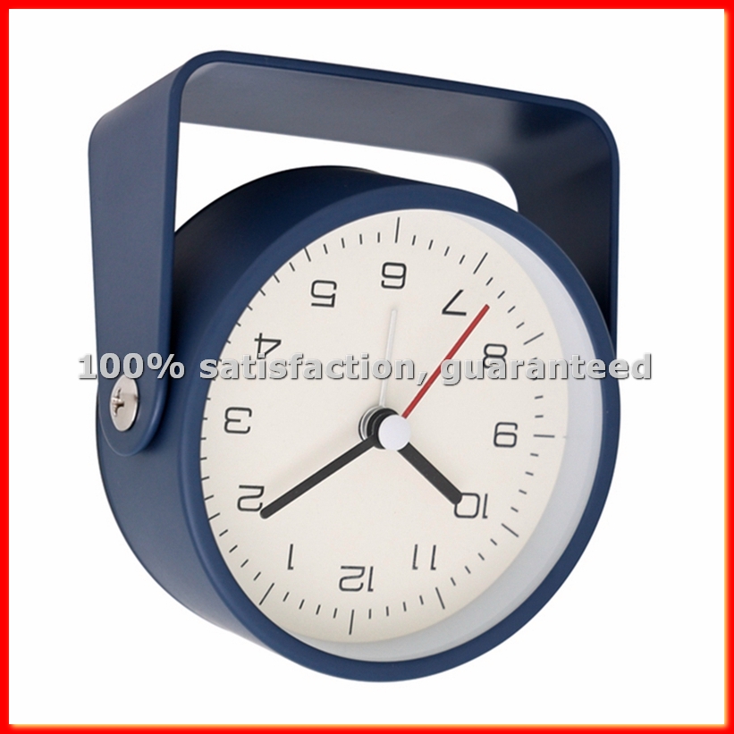 B & J Florist Supply Linwood - Small Metal Alarm Clock Quiet Desk