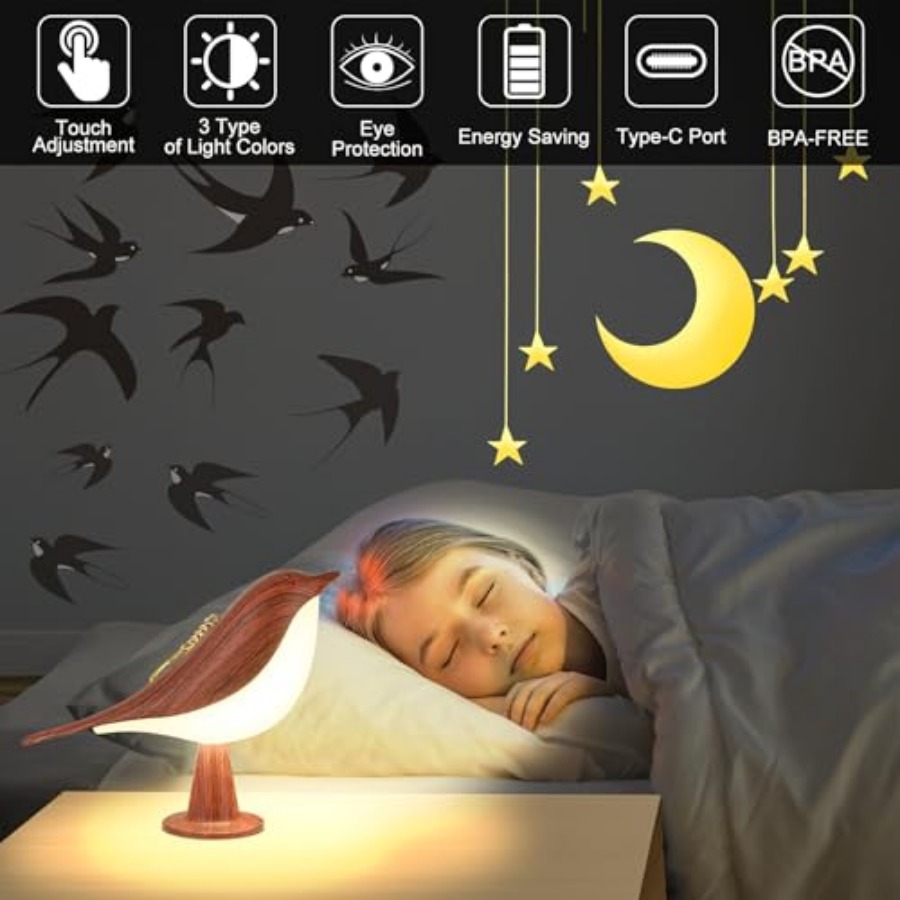 Small Table Lamp, Bird Lamp wi - B & J Florist Supply Linwood recension och pris