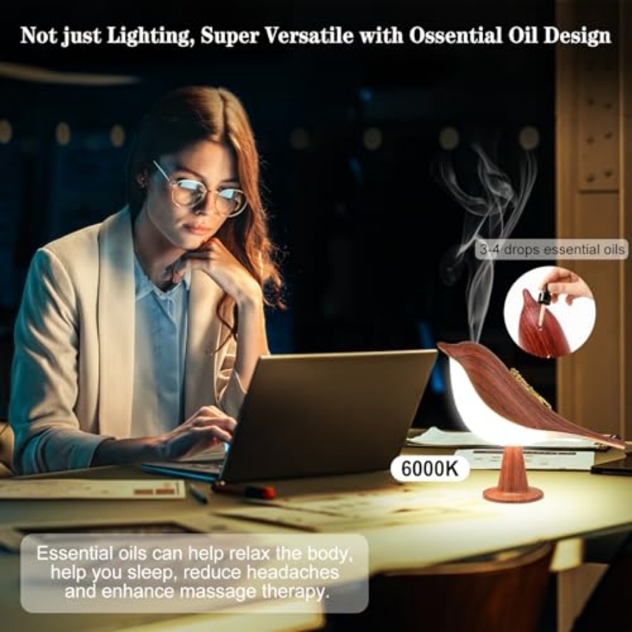 Small Table Lamp, Bird Lamp wi - B & J Florist Supply Linwood recension och pris