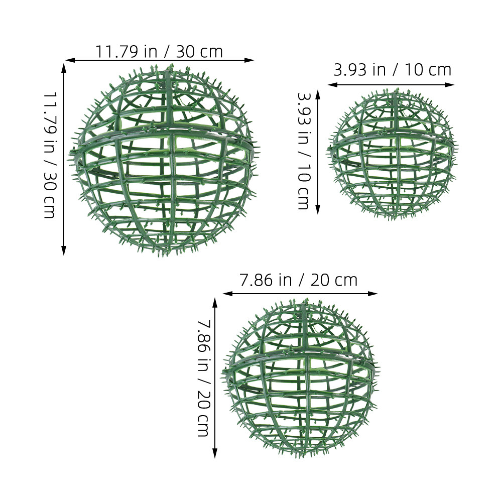 3Pcs Topiary Ball Support Cage - Florist Supp recension och pris