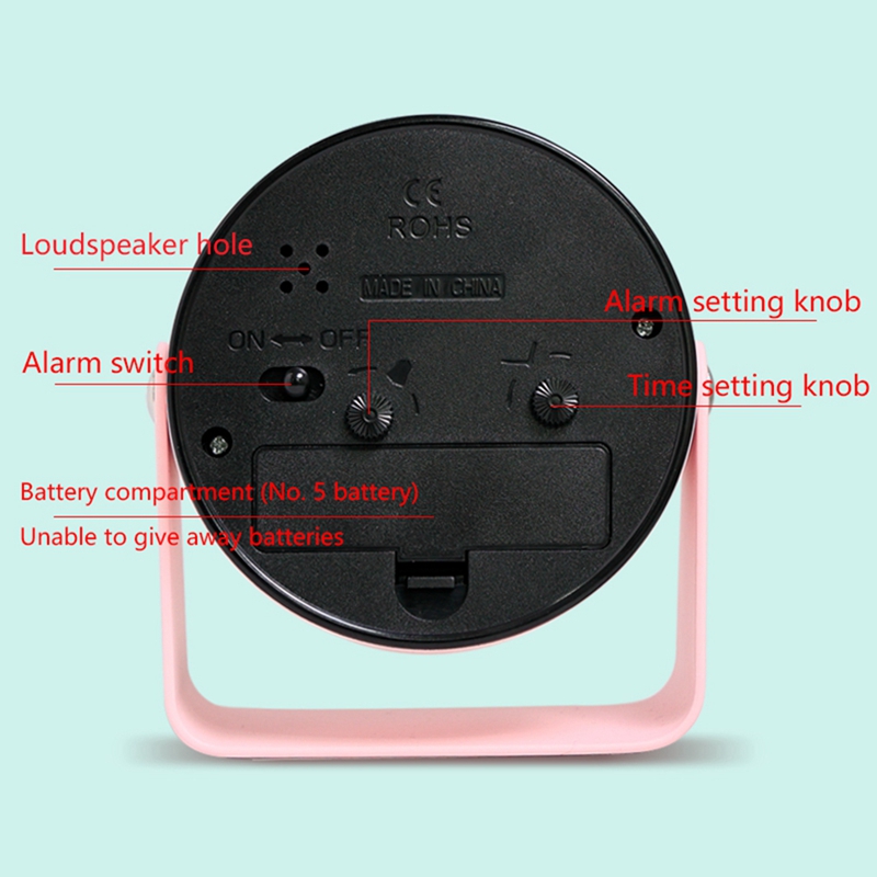 Small Metal Alarm Clock Quiet  - B & J Florist Supply Linwood recension och pris
