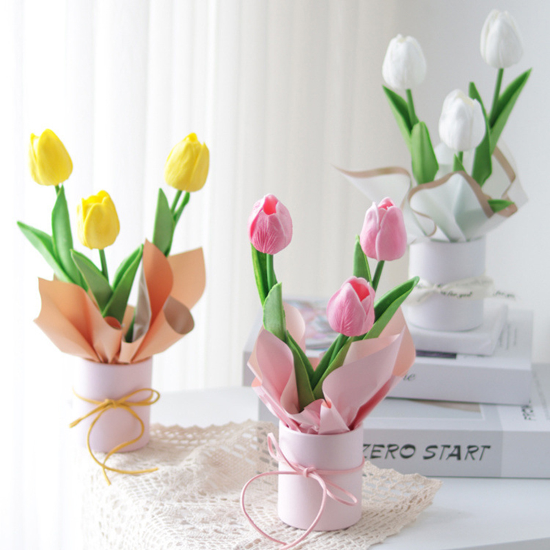 4pcs Mini Round Flower Box Gif - Florist Supply Buckets recension och pris