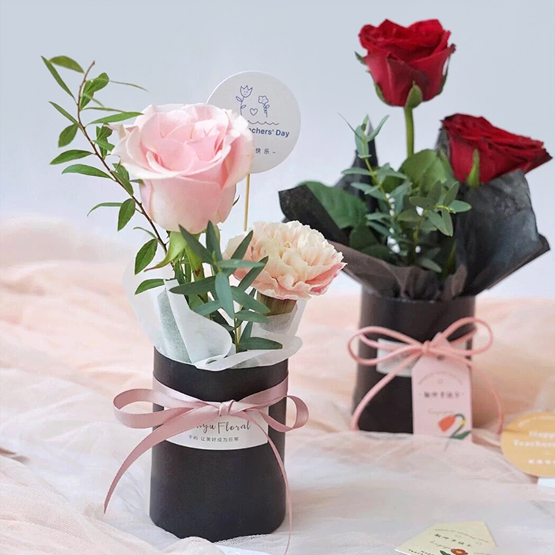 4pcs Mini Round Flower Box Gif - Florist Supply Buckets recension och pris