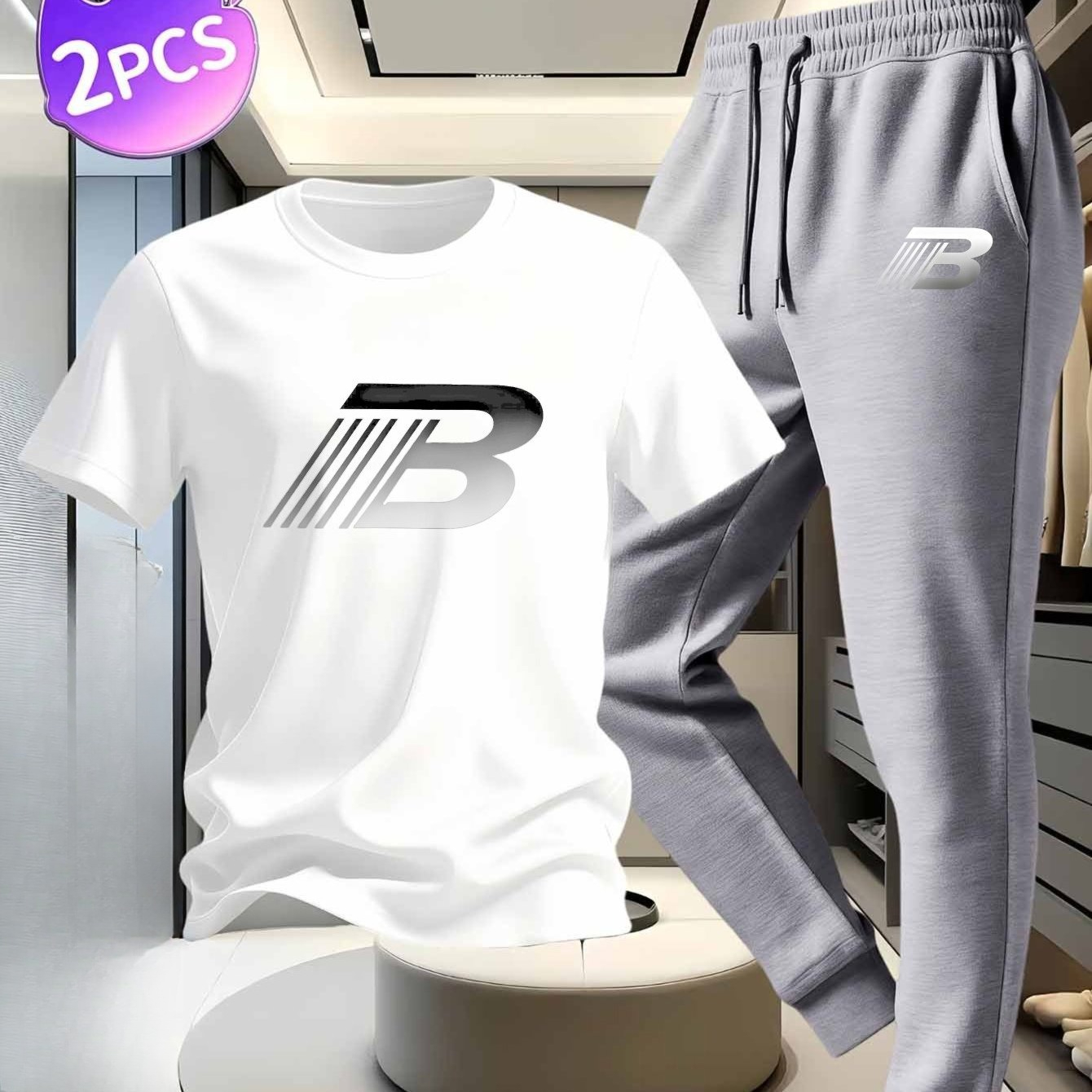 Men's Casual Set_ White Cotton - B & J Florist Supply Linwood recension och pris