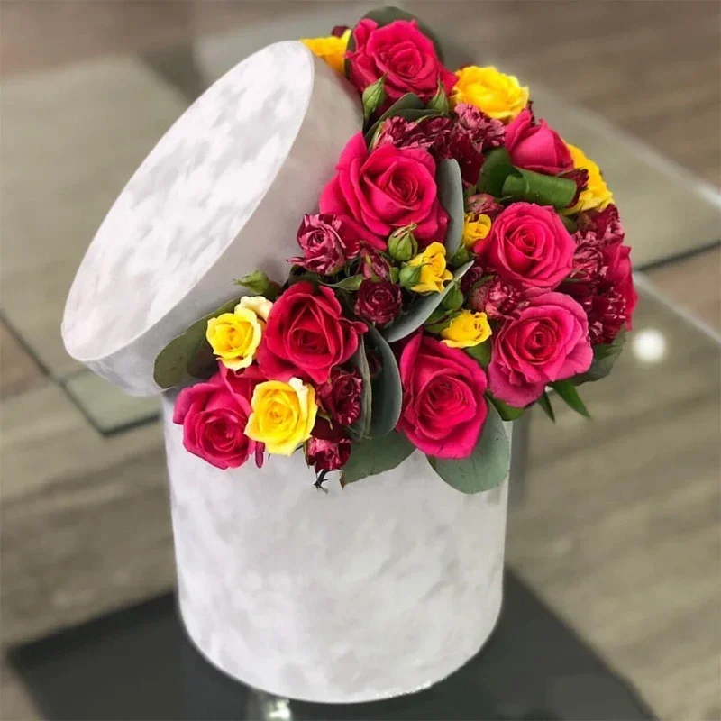 3Pcs/Set Round Shape Velvet Gi - Florist Supply Buckets recension och pris