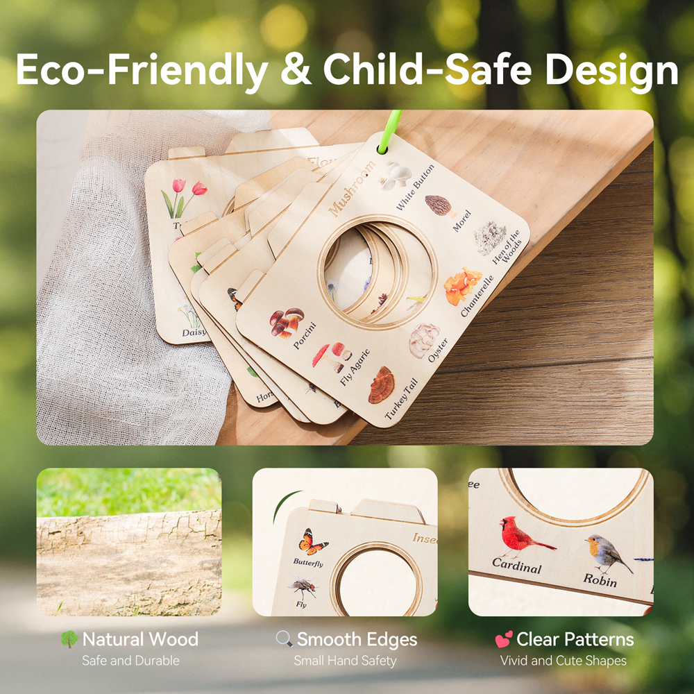 Wooden Camera Shape Nature Cog - Florist Supp recension och pris