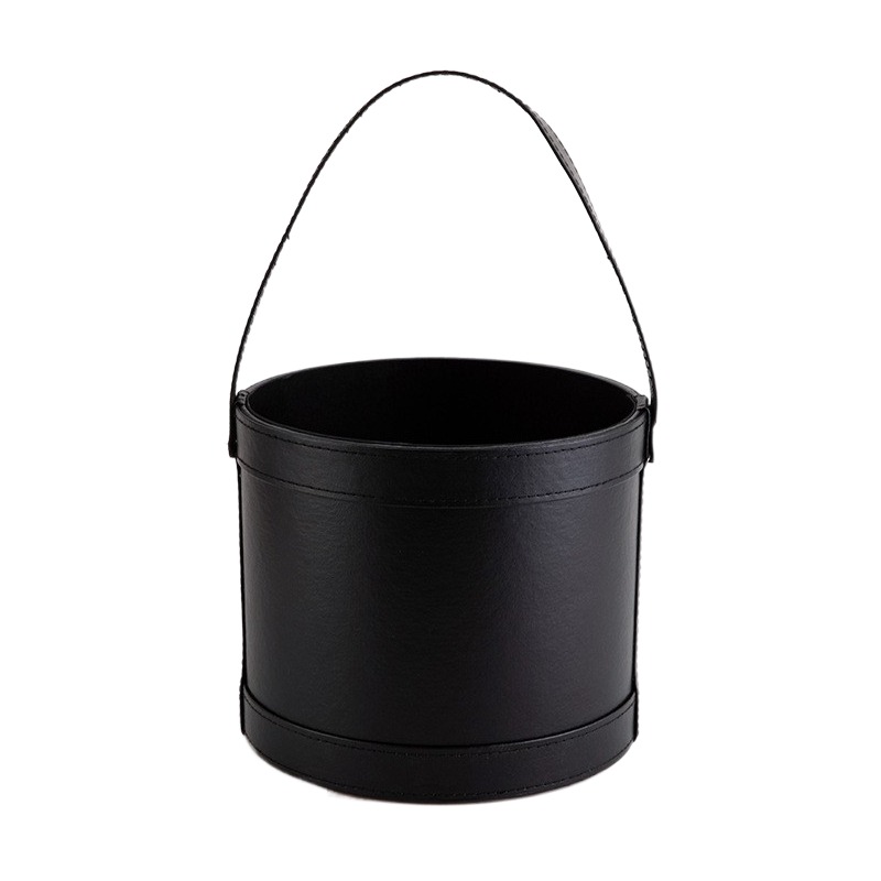 Portable Leather Round Gift Bo - Florist Supply Buckets recension och pris