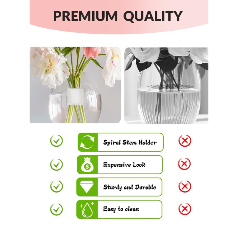 Spiral Stem Holder Sturdy Clea - Florist Supp recension och pris
