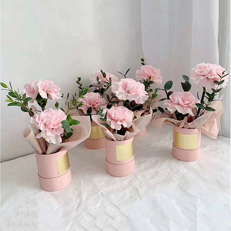 Round Flower Paper Box With Li - Florist Supply Buckets recension och pris