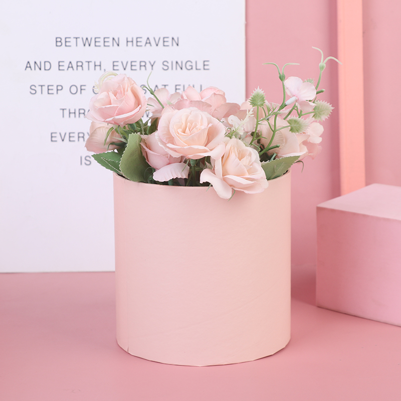 1PC Round Flower Paper Gift Bo - Florist Supply Buckets recension och pris