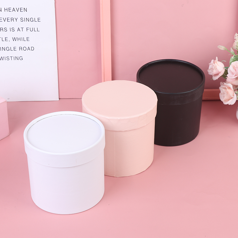 1PC Round Flower Paper Gift Bo - Florist Supply Buckets recension och pris